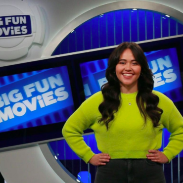 Kelsey Liem on the set of Big Fun Movies.
