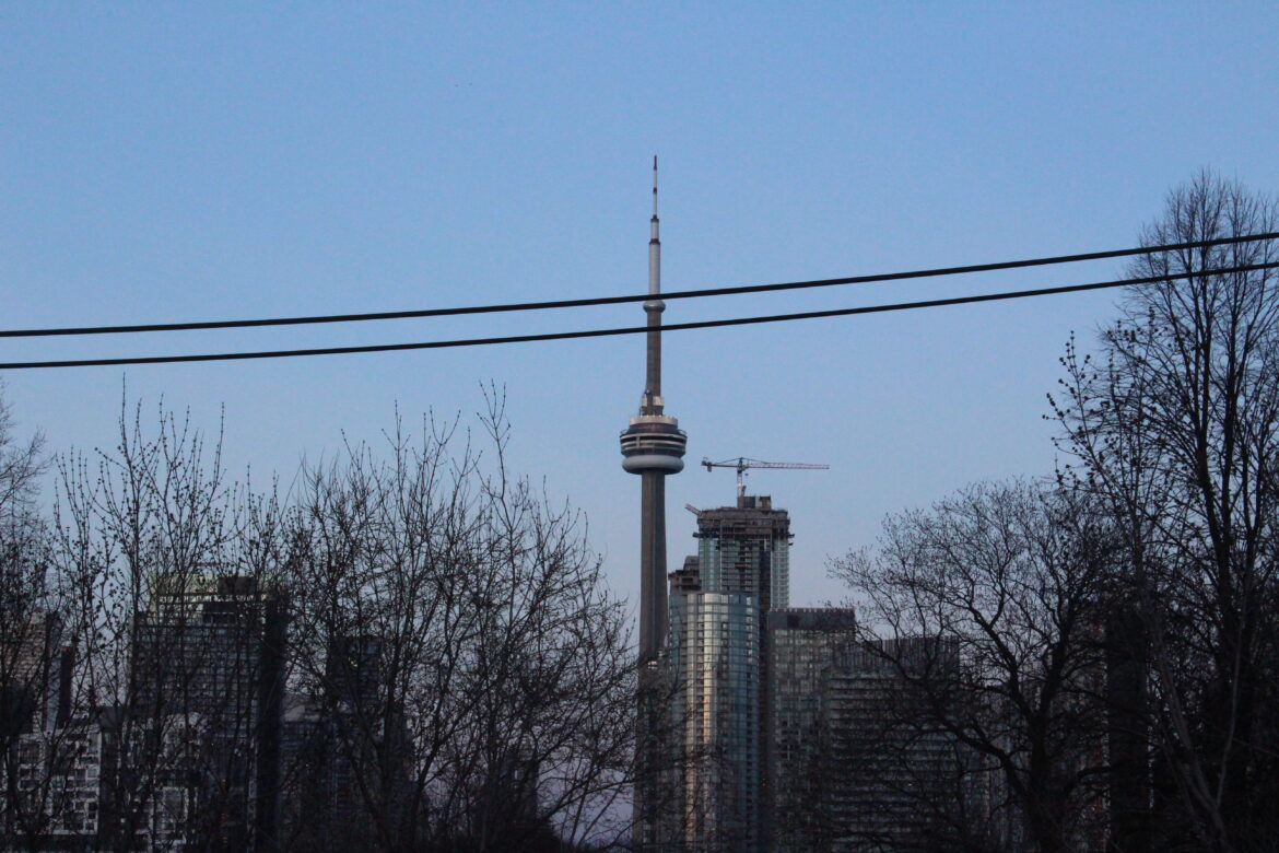 Toronto skyline.